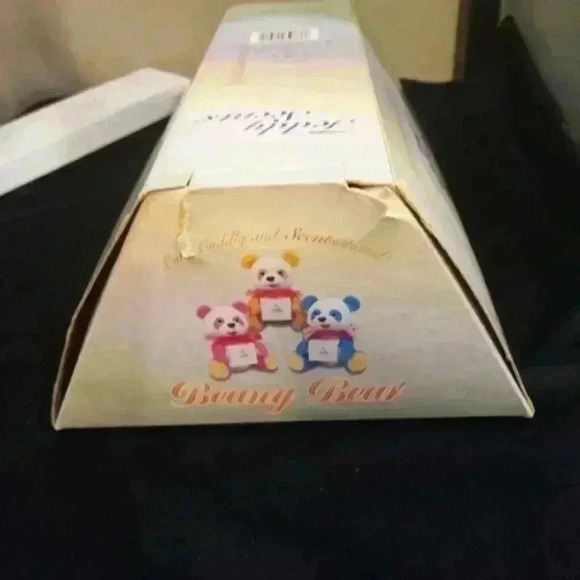 "LIZ CLAIBORNE" Blue and White Small Perfume Gift Bear - Picture 4 of 5